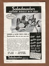 Vintage 1953 Saladmaster Magazine Advertisement, 1950s, Mid-century, Retro picture