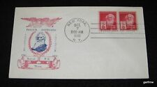 SAMUEL F.B. MORSE 1940 FIRST DAY COVER TELEGRAPH INVENTOR * NEW YORK 2 STAMPS picture