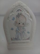 Precious Moments I Believe In The Old Rugged Cross Plaque Enesco Porcelain 1993 picture