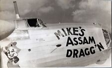 VICKERS WARWICK LM837 NOSE ART MIKE'S ASSAM DRAGG'N VINTAGE PHOTO HELIOPOLIS 1 picture