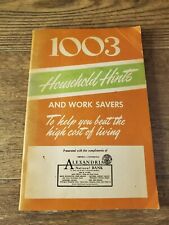 Vintage Alexandria Virginia 1003 Household Hints &Work Savers Book 1951  Fairfax picture