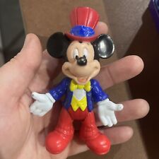 Vintage Disney Epcot Center Mickey Mouse Top Hat Figurine Toy Approx 4