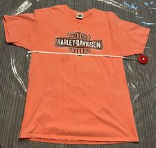 Texarkana Texas Harley-Davidson T-Shirt Adult L Large Coral/Pink picture