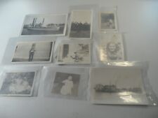 6F4 Vintage estate photo lot of 9 photos 1920/40's ship boat kids fun picture