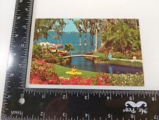 Roses Bougainvillea Wonderland Florida Cypress Gardens FL Bridge Postcard VTG picture