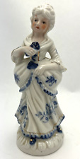 Vtg stamped KPM Porcelain Victorian Lady 6
