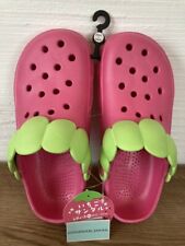 Strawberry sandals Pink W size US7-8 24-25cm L kawaii crocs replica Slippers NEW picture