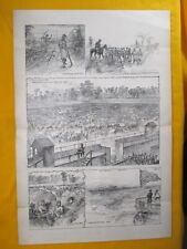 1885 Civil War Print - Confederate, Andersonville Prison, 1864, Georgia picture