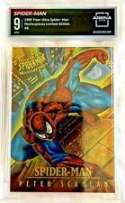 1995 Fleer Ultra Spider-Man Chrome Masterpieces LTD #6 SpiderMan Graded 9 picture