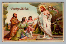 Wesotego Alleluja Happy Easter Vintage Postcard c1910   C12 picture