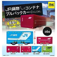 JR freight pullback minicar mascot Capsule Toy 6 Types Comp Set Gacha New Japan picture