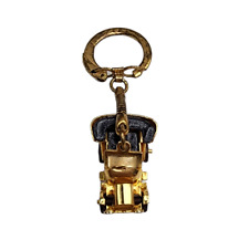 Gold Toned Antique Classic Car Key Chain picture