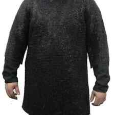 Chainmail Shirt 9mm Flat Riveted With Washer Half Sleeves Mothers day gift picture