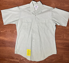 DSCP Green Garrison Short Sleeve Shirt Size:16 Large 8405-01-374-8892 picture