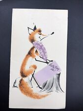 Fox Vintage Antique Card By White & Wyckoff picture