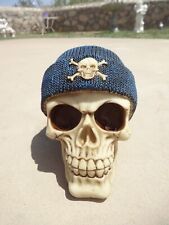 Skull Skeleton Pirate Human Statue Decoration Halloween Figurine Collectable picture