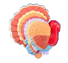 Hallmark PIN Thanksgiving Vintage TOM TURKEY Holiday Brooch NO Triangles picture