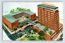 Postcard Washington Spokane WA Ridpath Hotel Aerial 1974 Posted Chrome picture