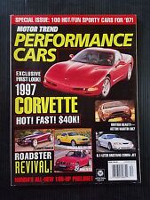 Motor Trend Magazine 1997 Performance Cars - Corvette - Mustang Cobra - Prowler picture