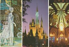 WALT DISNEY WORLD CONTINENTAL POSTCARD Tribute to Cinderella, 3 Images picture