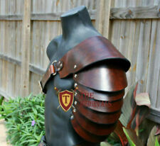 vintage leather medieval gladiator Knight armor pauldrons picture