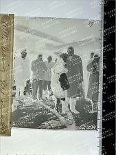 1957 Marilyn Monroe Arthur Miller at the airport - 4x5 Original Negative AP picture