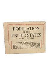 1940 CENSUS BOOKLET Population of the UNITED STATES Cities State ADVERTISEMENTS picture