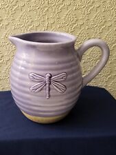 Teleflora Lavender Dragonfly Ceramic Pitcher picture