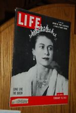 Life Magazine February 18, 1952 LONG LIVE THE QUEEN - ELIZABETH II picture