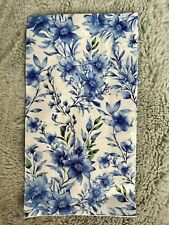 Blue And White Floral Paper Napkins picture