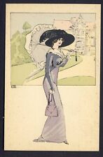 Glamour,Art Noveau,G.Leonnec,signed, Vintage postcard picture