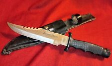 Vintage 1980s Survival Master SKSRS Saburo Japan knife Maxam USA leather sheath  picture