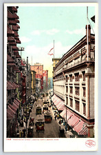Washington Street View 1900's Boston Massachusetts Looking North Vtg Postcard picture