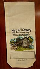 Vintage NORA MILL GRANARY, Grist Mill & Country Store, Helen GA, 32 oz cloth bag picture