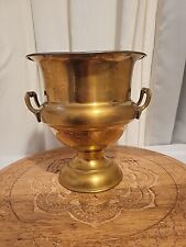Rare Vintage Brass Champagne Sparkling Wine Chiller Ice Bucket  Hollywood Regeny picture
