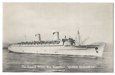 Superliner Queen Elizabeth during War Service c1940's Cunard White Star Line picture