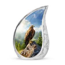 Portrait of Eagle on Stone - Large Urns for Adult Ashes picture