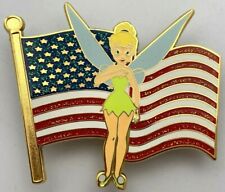 Disney Store TINKER BELL OLD GLORY Saluting American Flag Pin LE 125 USA 2009 picture
