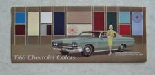 NOS 1966 GM Dealer Chevrolet Color Chart - 