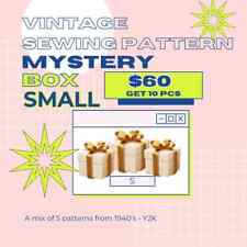 Mystery Vintage Sewing Pattern Lot WOMENS Small 10 for $60 1950s - Y2K Any Style picture