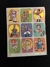 Vintage 80’s DBGCI Drawing Board CIRCUS Sticker Sheet - Rare & HTF picture