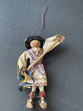 Vintage Folk Art Holiday Christmas Handcrafted Figurine Ornament picture