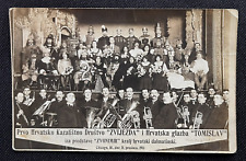 RPPC Postcard 1913 Croation Theatre Company Chicago IL King Tomislav Dalmatian picture