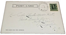 1903 NEW YORK ONTARIO & WESTERN NYO&W KINGSTON & CAMPBELL HALL RPO POST CARD picture