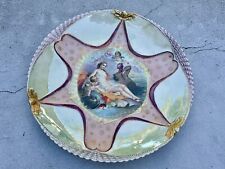 Mint Antique French Porcelain Hanging Plate Signed f (Francois) Boucher 11.5” picture