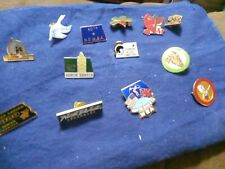 Vintage Lot Of North Dakota Cities Lapel And Hat Pins picture