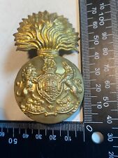 WW1 / WW2 Royal Scotts Fusiliers Regiment Busby Badge. Large Brass Badge. picture