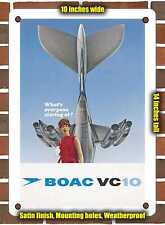 METAL SIGN - 1966 What's Everyone Staring At BOAC Vc10 - 10x14 Inches picture