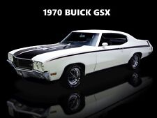1970 Buick GSX NEW Metal Sign: Original Look in White & Black picture