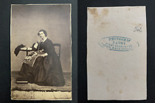 Vienna, Countess Caroline von Littrow vintage albums print. CDV.  Albu Print picture